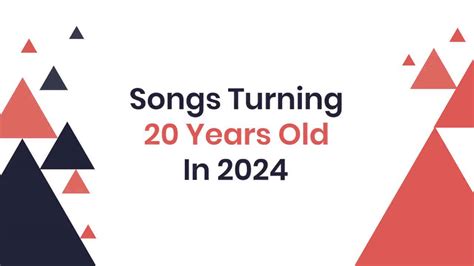 Songs that will turn 20 years old in 2024